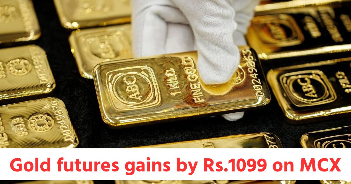 gold futures gains by rs 1099 and silver futures gains by rs 2037 while crudeoil futures gains by rs 41 on