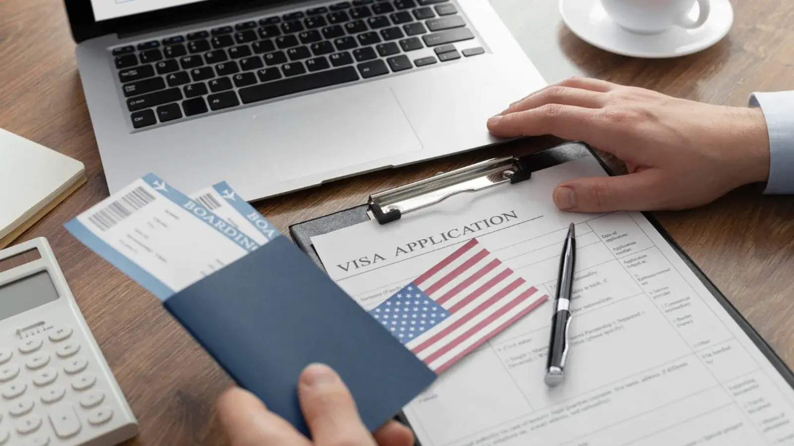 immigration consultant assisting client with u
