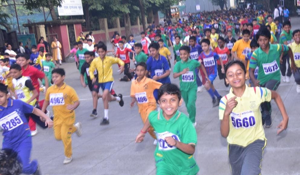 मेगा रयान मिनिथॉन इवेंट में दस हज़ार से अधिक विद्यार्थी हुए शामिल NAVSARJAN SANSKRUTI 28