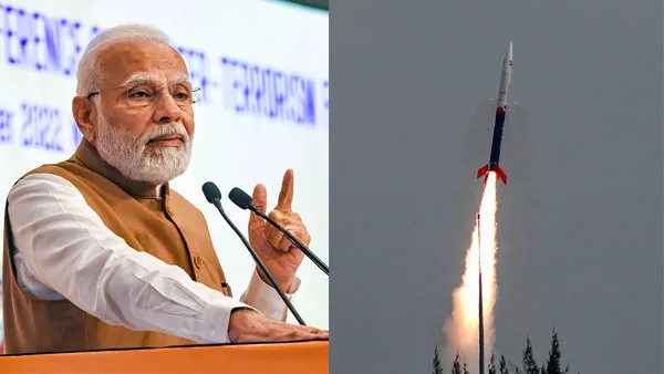 PM Modi launches private orbit rocket Vikram 1 Game changer for small satellites with 3D printed engine