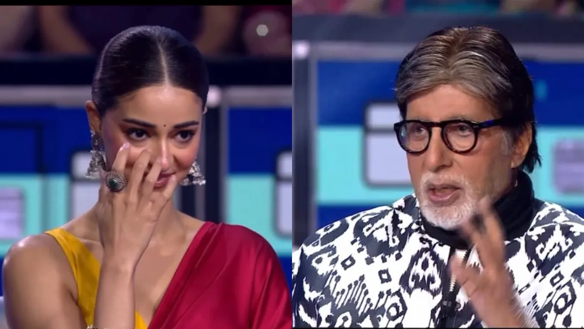 Actress gets emotional as Amitabh Bachchan praises Ananya Pandey for Kesari Chapter 2 on KBC