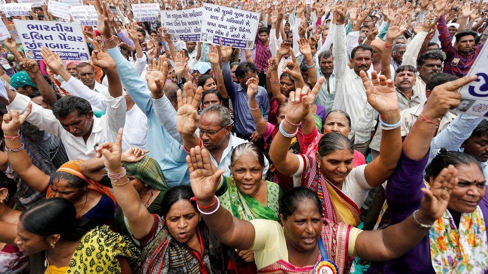 Bhil community outrage Election boycott and protest in Gandhinagar over lack of caste