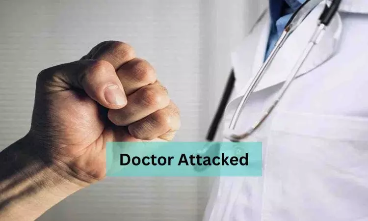 Resident doctor attacked at Rajkot Civil Hospital patients relatives beaten up over blood form issue