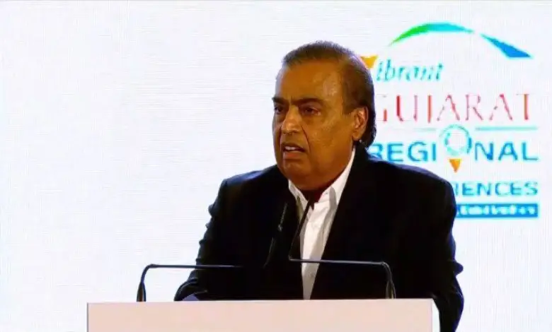 Mukesh Ambanis big announcement in Rajkot Reliance will invest Rs 7 lakh crore in Gujarat in 5 years