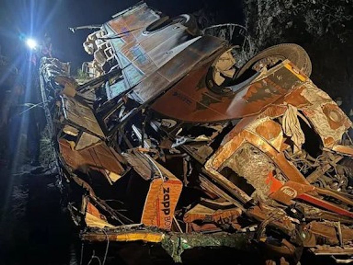 Bus carrying Indian pilgrims falls into ditch in Nepal 7 dead many injured