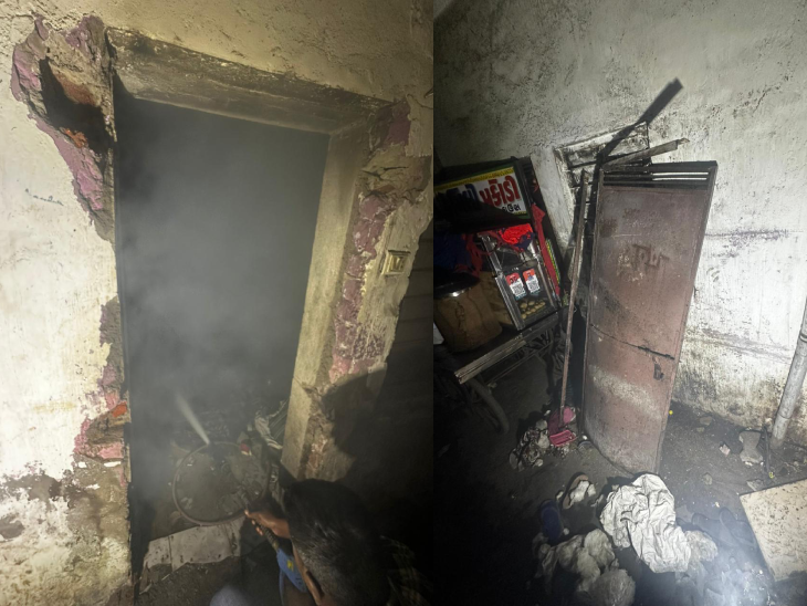 અમદાવાદના નારણપુરામાં સિલિન્ડર બ્લાસ્ટ: ૫ ઘરના લોકો ગંભીર રીતે દાઝી ગયા Cylinder blast in Naranpura Ahmedabad 5 family members seriously burnt