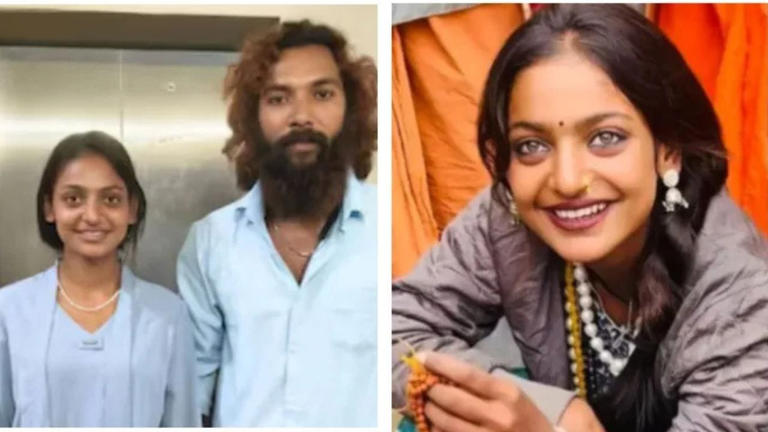 Mahakumbh Viral Girl Monalisa got married to boyfriend Farman Khan in temple video goes viral