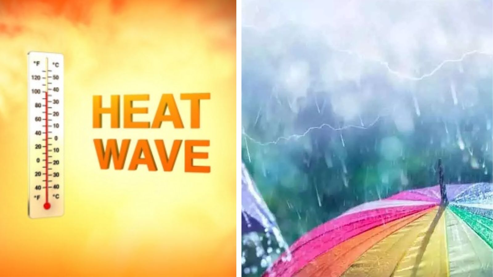 દેશમાં દ્વિધા હવામાન: ક્યાંક ગરમીનું મોજું તો ક્યાંક વરસાદ-વાવાઝોડાનું એલર્ટ Ambiguous weather in the country Heat wave in some places rain storm alert in others