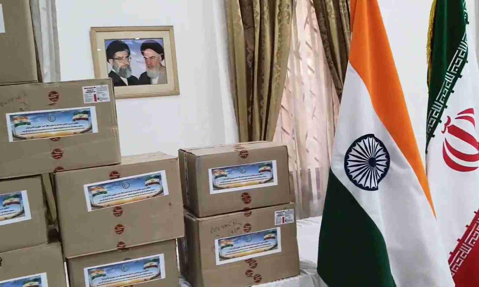 India sent a ship full of medicines to Iran the embassy thanked and got emotional over the help