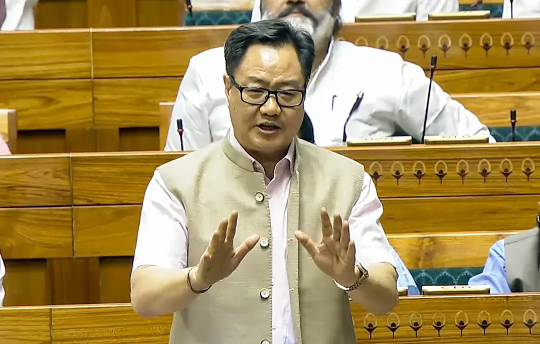 Kiren Rijiju hits back at Congress Serious allegations against the opposition for stalling the Womens Reservation Bill