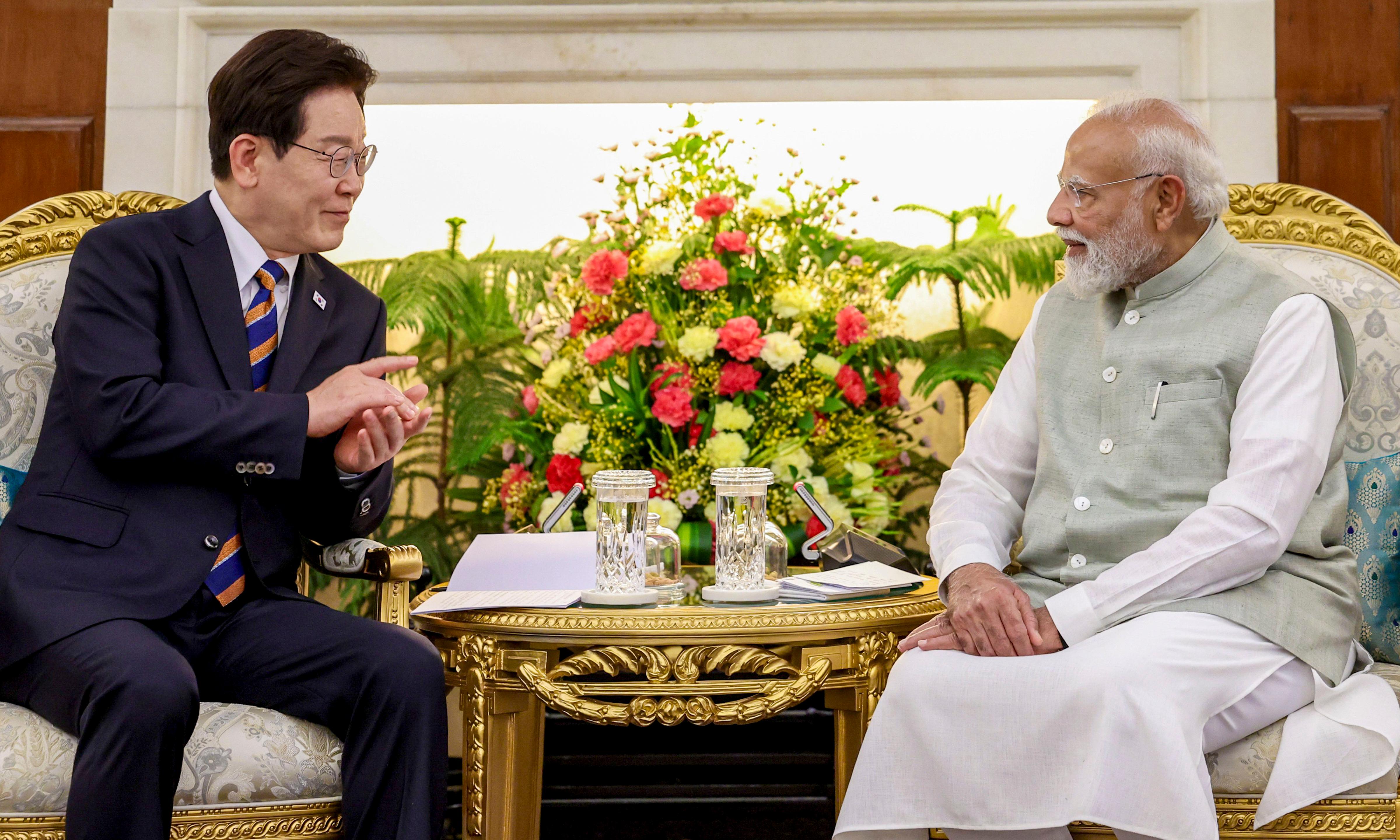 Modi Korea meeting Beginning of a new era in K Pop tech and trade target of 50 billion by 2030