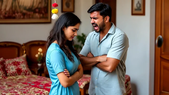 Saree nightdress controversy takes a violent turn husband sets wife on fire burns 80 of her body