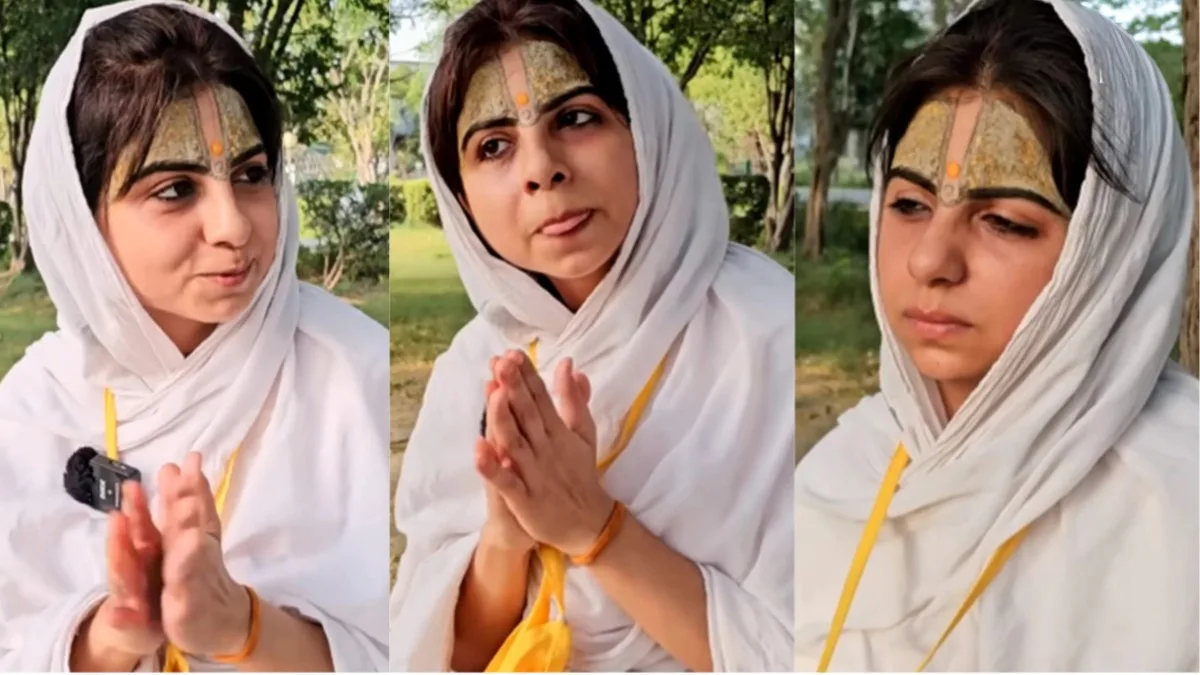 Anna Jaisinghani left the glamorous world of TV and immersed herself in Krishna devotion now she has become Anna Pari Harivanshi