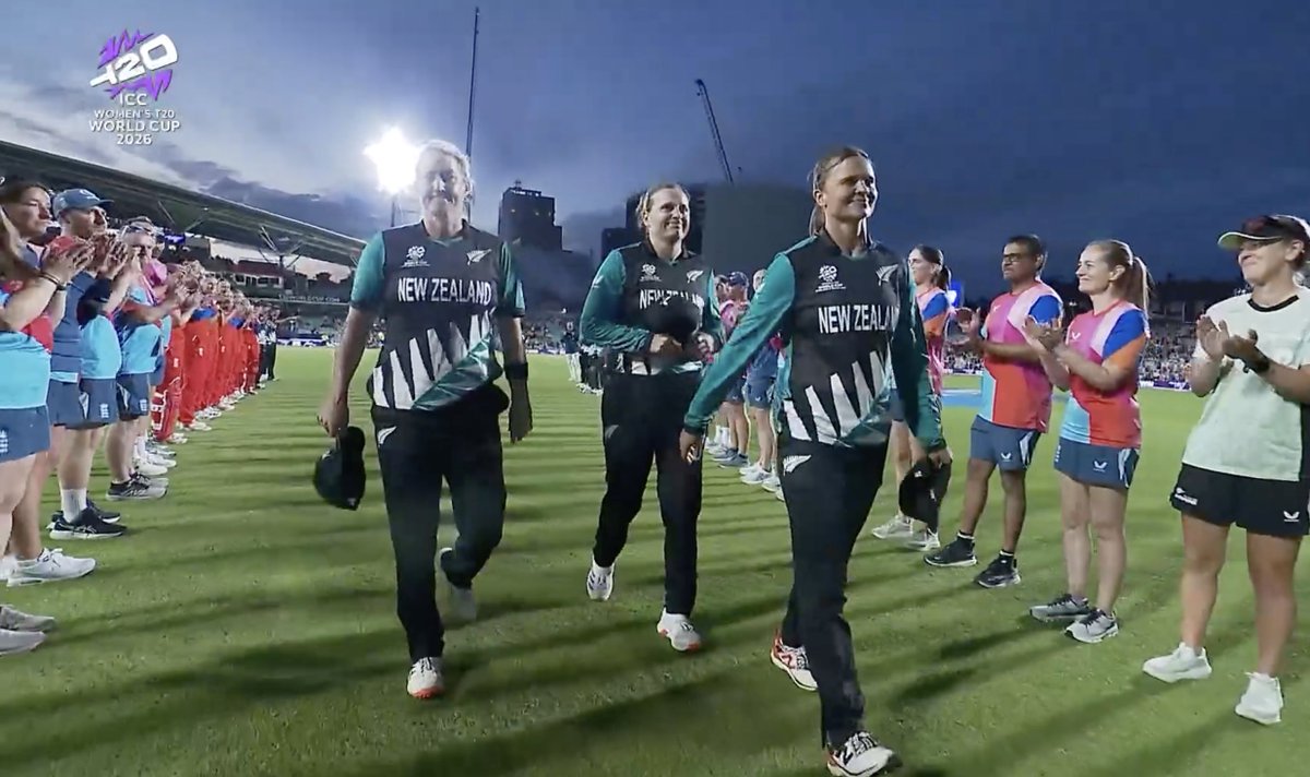 New Zealands Sophie Devine Suzie Bates and Leah Tahuhu bid farewell to international cricket
