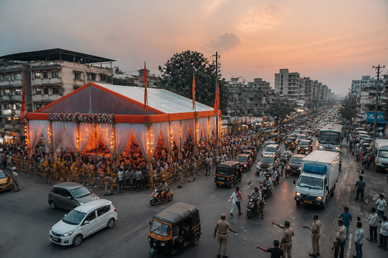 સુરતમાં ગણેશોત્સવમાં અતિરેક અને દેખાદેખી: મોટા મંડપો અને ટ્રાફિક સમસ્યા વચ્ચે આત્મમંથનની જરૂરિયાત NAVSARJAN SANSKRUTi 49